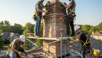 Virginia Beach, VA chimney repair with masonry and mortar restoration by FX Remodeling & Exteriors