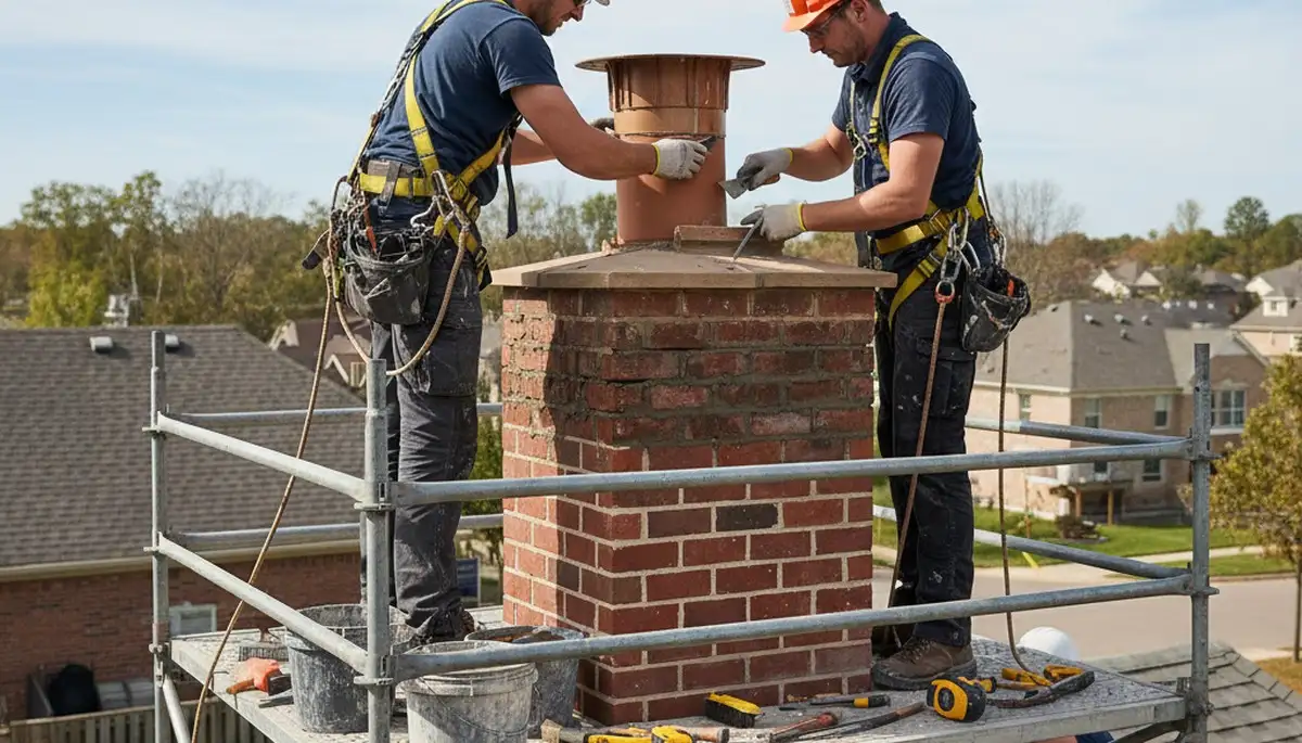 Virginia Beach, VA chimney repair for cracked masonry and mortar by FX Remodeling & Exteriors