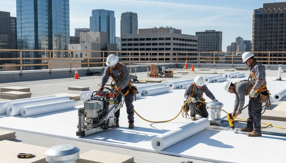 Commercial roofing installation in Virginia Beach, VA for coastal business protection