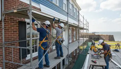 Vinyl siding installation by Virginia Beach, VA siding contractor