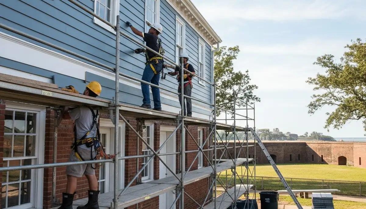 Vinyl siding installation in Virginia Beach, VA for a home exterior improvement project