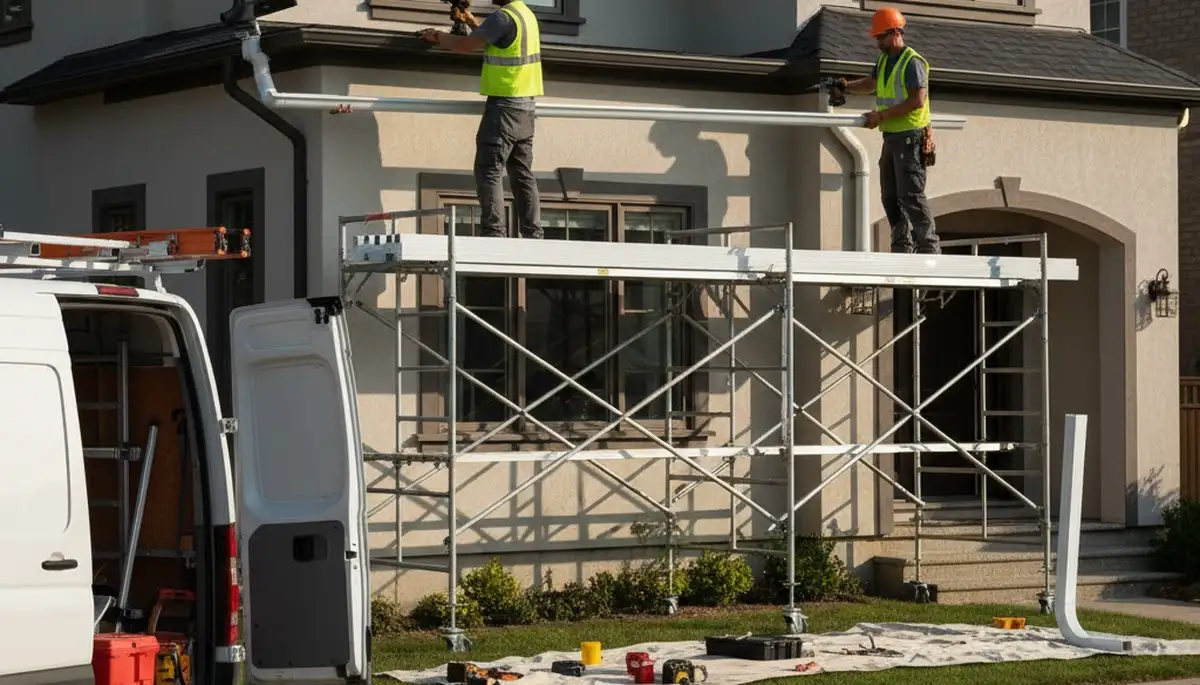 Virginia Beach gutter installation by FX Remodeling & Exteriors for stormwater protection