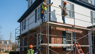 Vinyl siding installation in Virginia Beach, VA for a residential home exterior