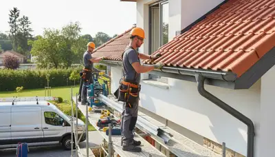 Seamless gutter installation in Virginia Beach, VA for home rain and stormwater protection