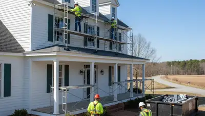 Vinyl siding installation in Virginia Beach, VA for a home exterior renovation
