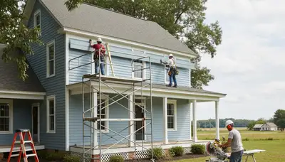 Virginia Beach, VA vinyl siding installation for a residential home exterior